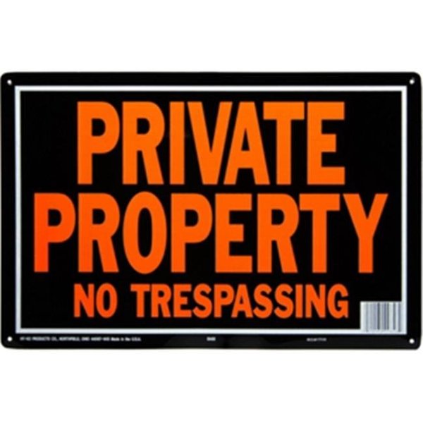 Hy-Ko Hy-Ko Products 848 Sign Private Property 10 x 14 in. Pack Of 12 201459